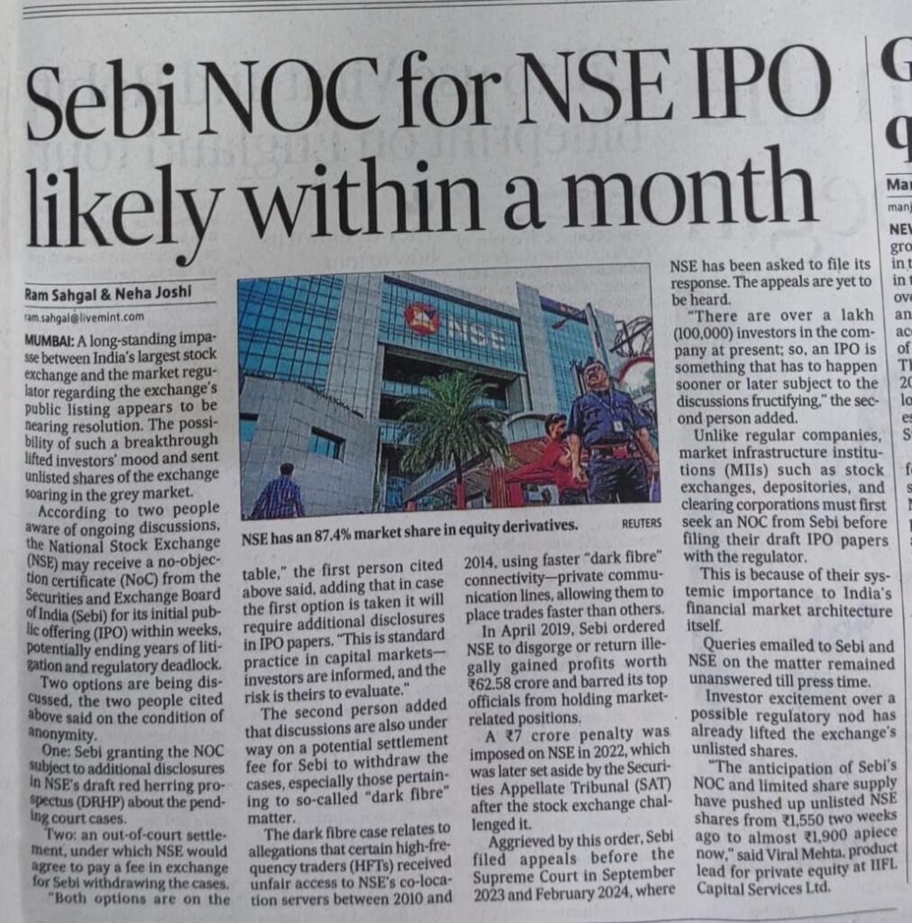 NSE IPO SOON