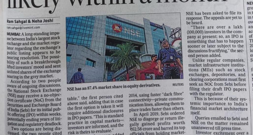 NSE IPO SOON